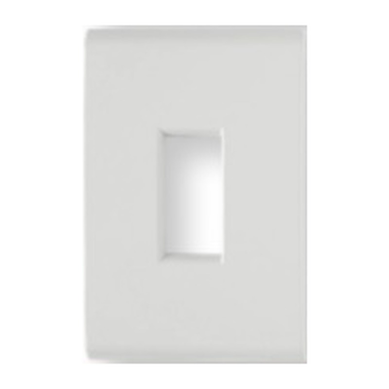 Placa 4x2 + suporte 1 posto vertical Liz branca Tramontina