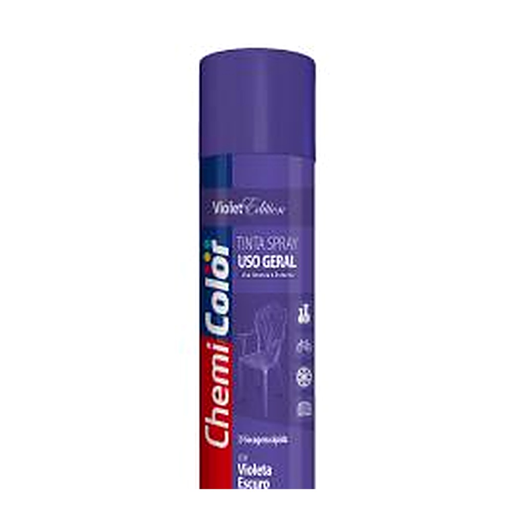 Tinta spray uso geral violeta escuro 400 ml Chemicolor
