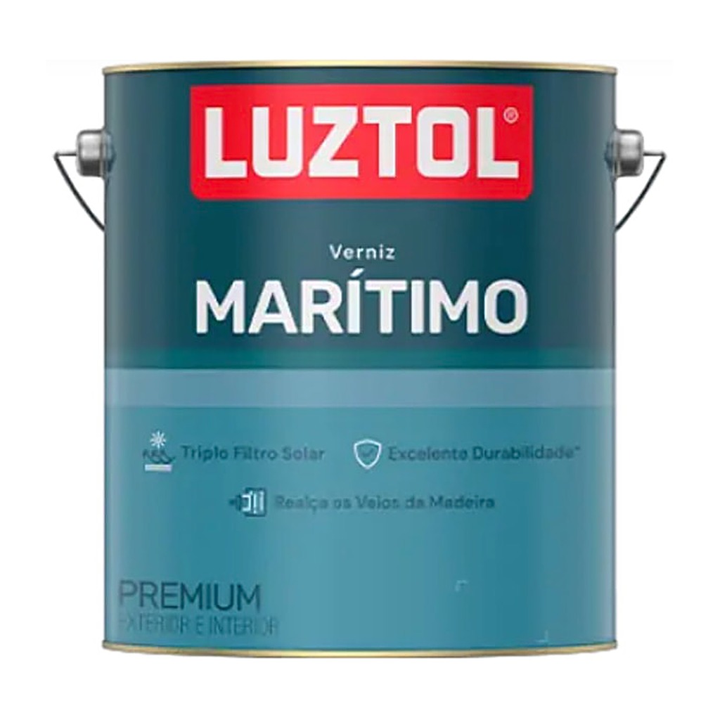 Verniz Premium Marítimo brilhante natural galão 3,6 L Luztol