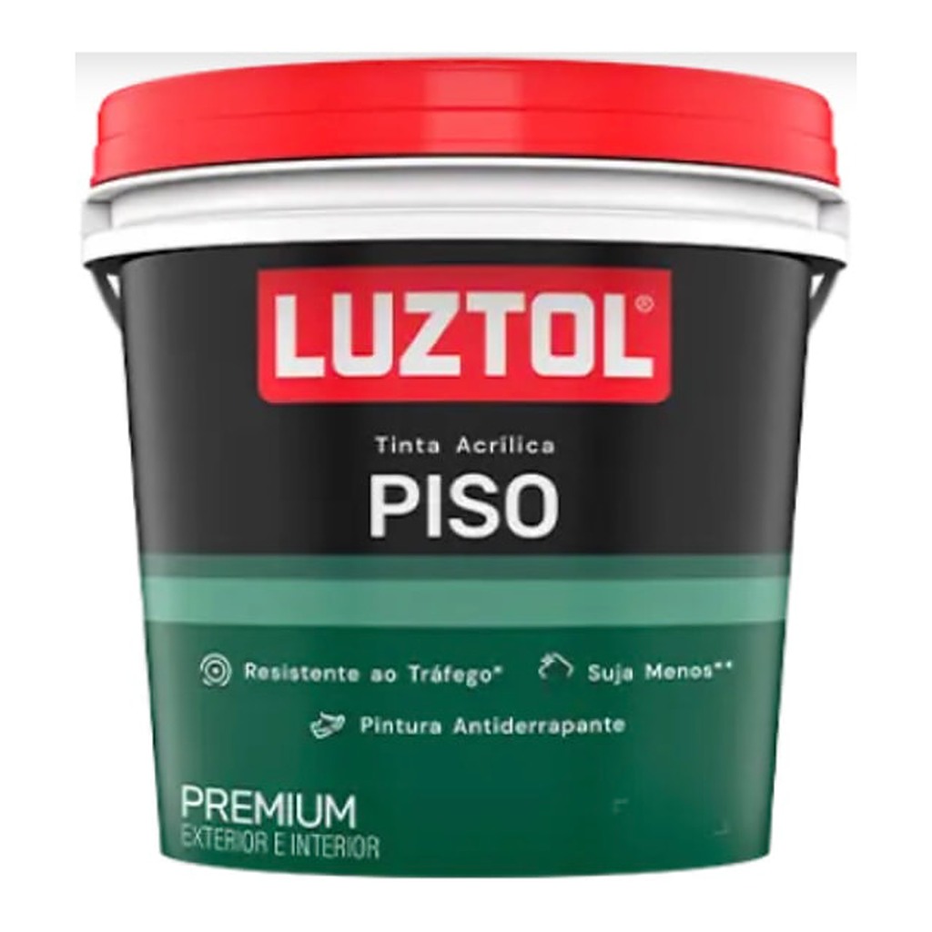 Tinta acrílica piso premium marrom 3,6 L Luztol