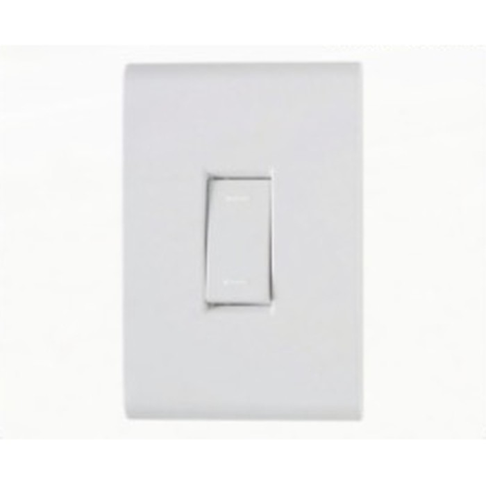 Interruptor 1 tecla simples Liz modular c/ placa branca Tramontina