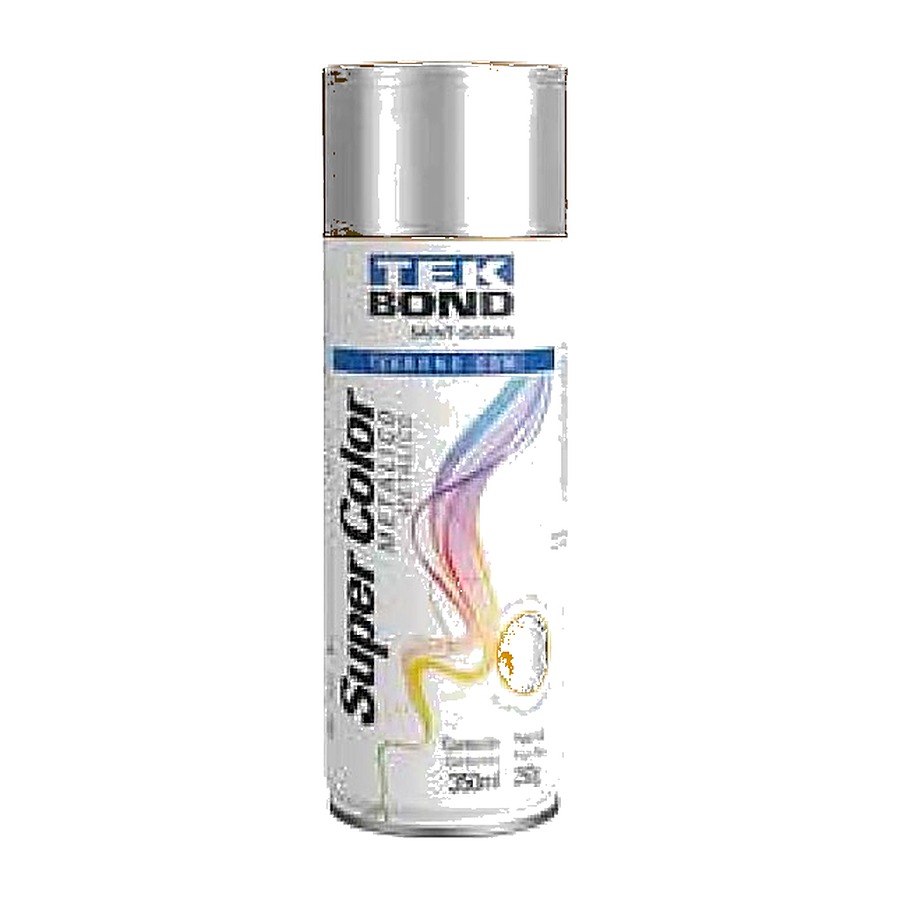 Tinta spray Super Color metálico cromado 350 ml Tekbond
