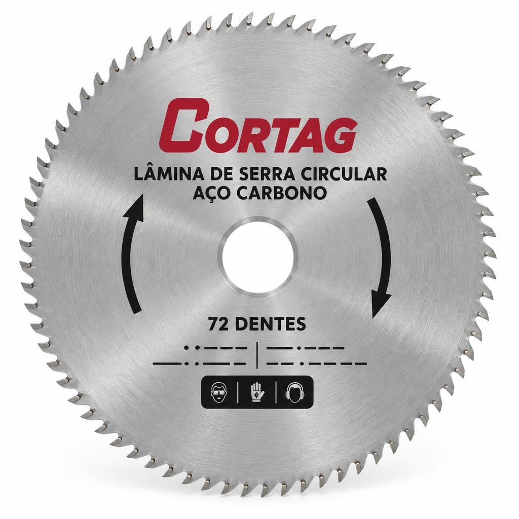 Disco serra circular 72 dentes p/ madeira 110 mm Cortag