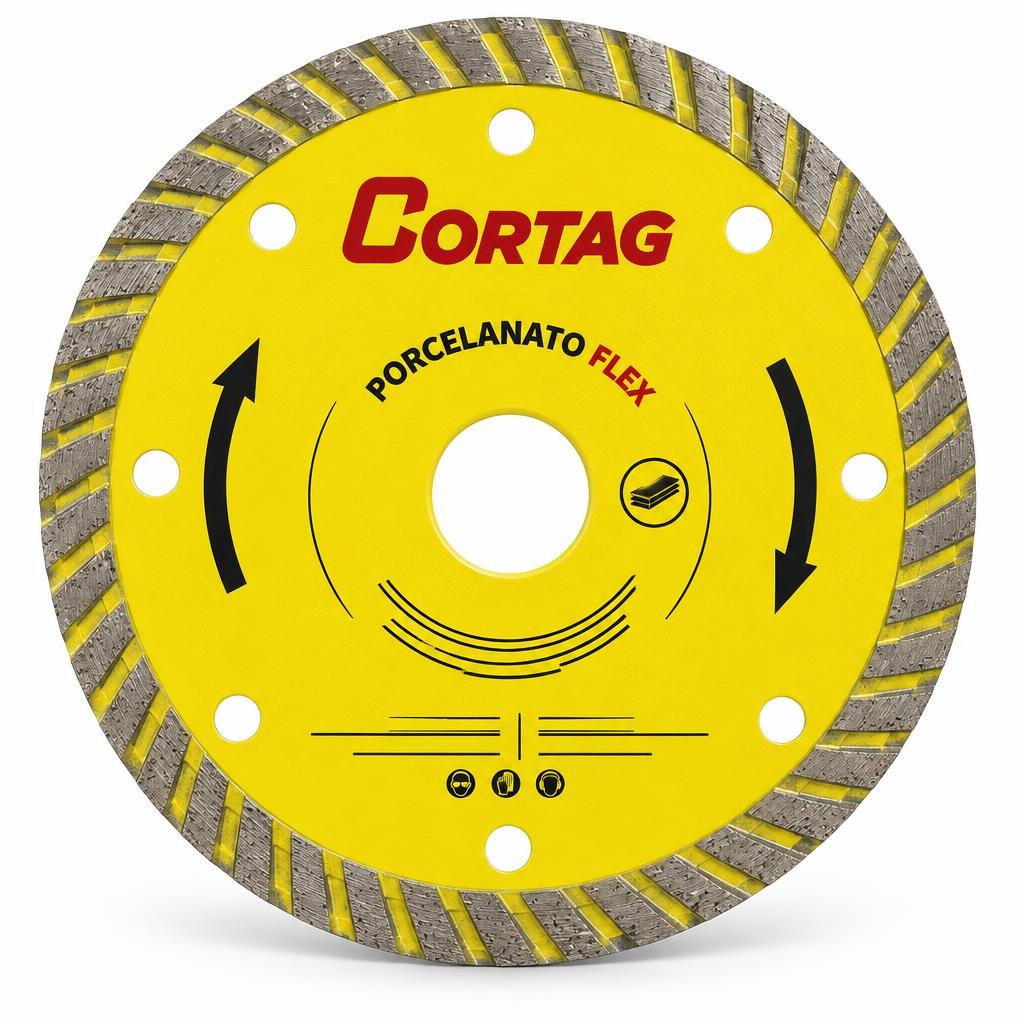 Disco de corte diamantado p/ porcelanato Flex 115 mm Cortag