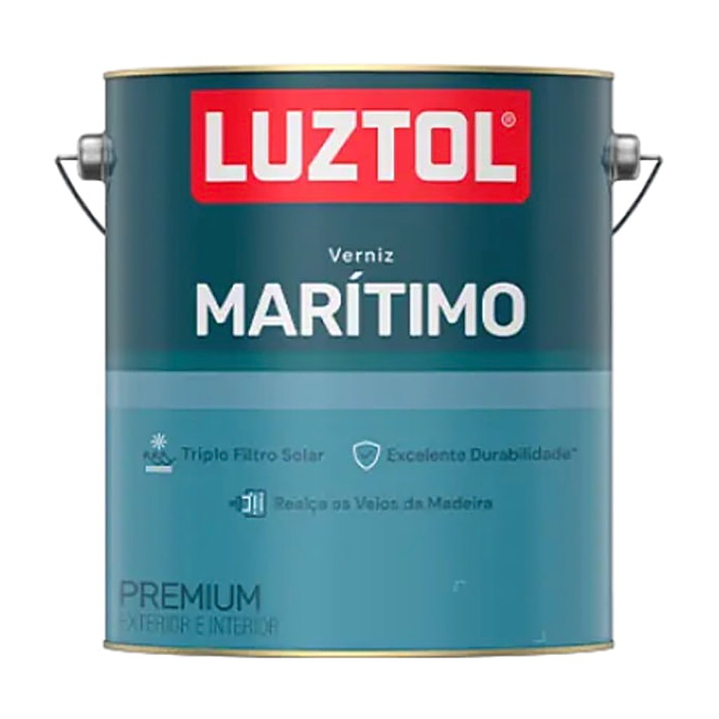 Verniz Premium Marítimo acetinado natural galão 3,6 L Luztol