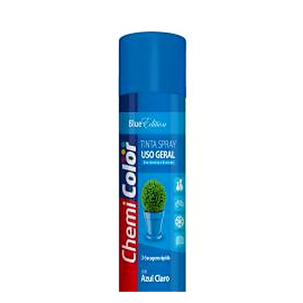 Tinta spray uso geral azul claro 400 ml Chemicolor