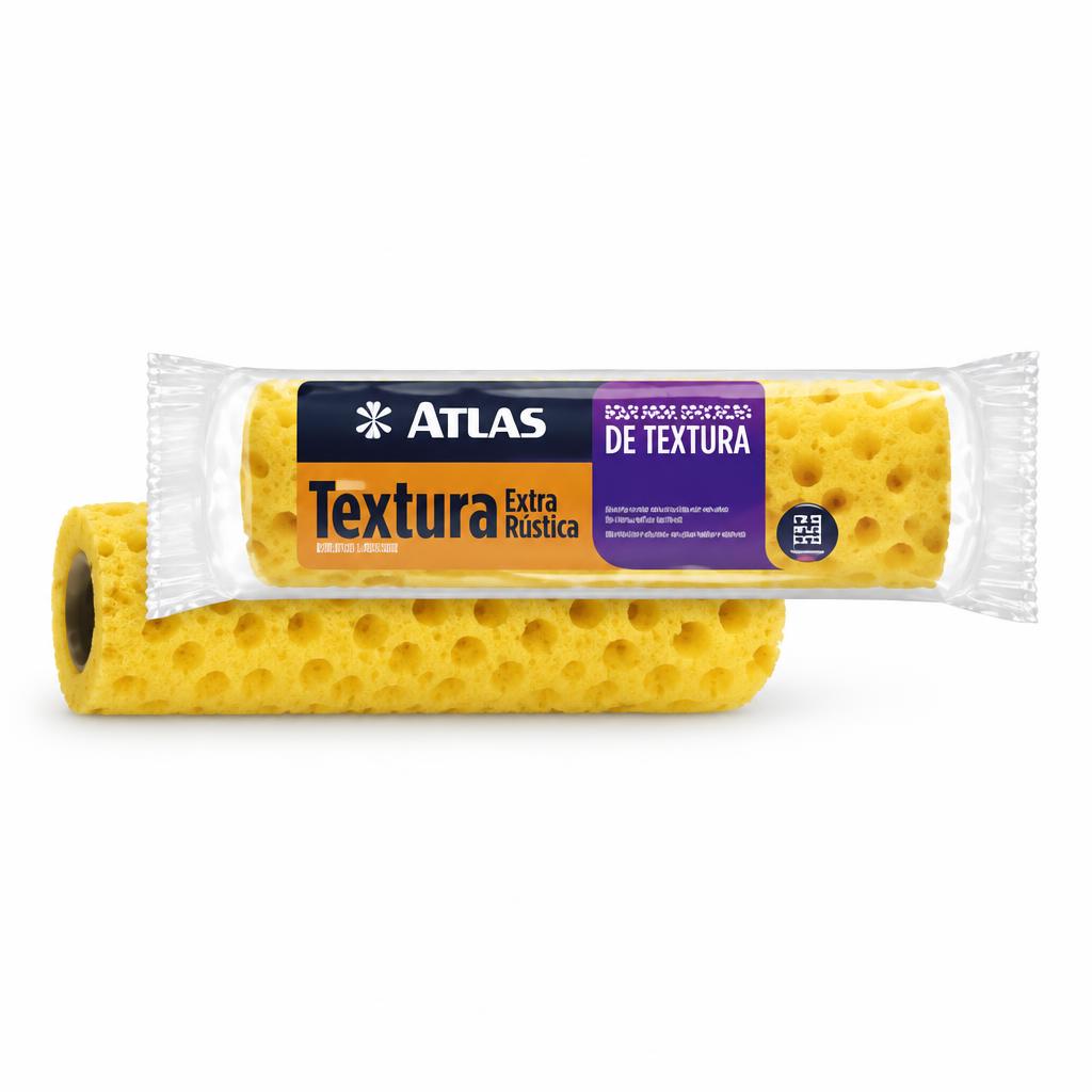 Rolo Textura Extra Rústica 23 cm Atlas
