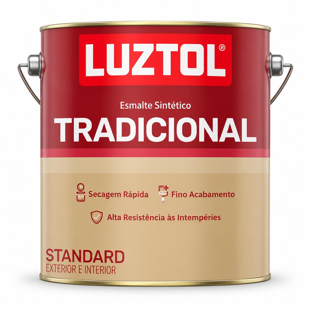 Esmalte sintético tradicional platina 900 ml Luztol