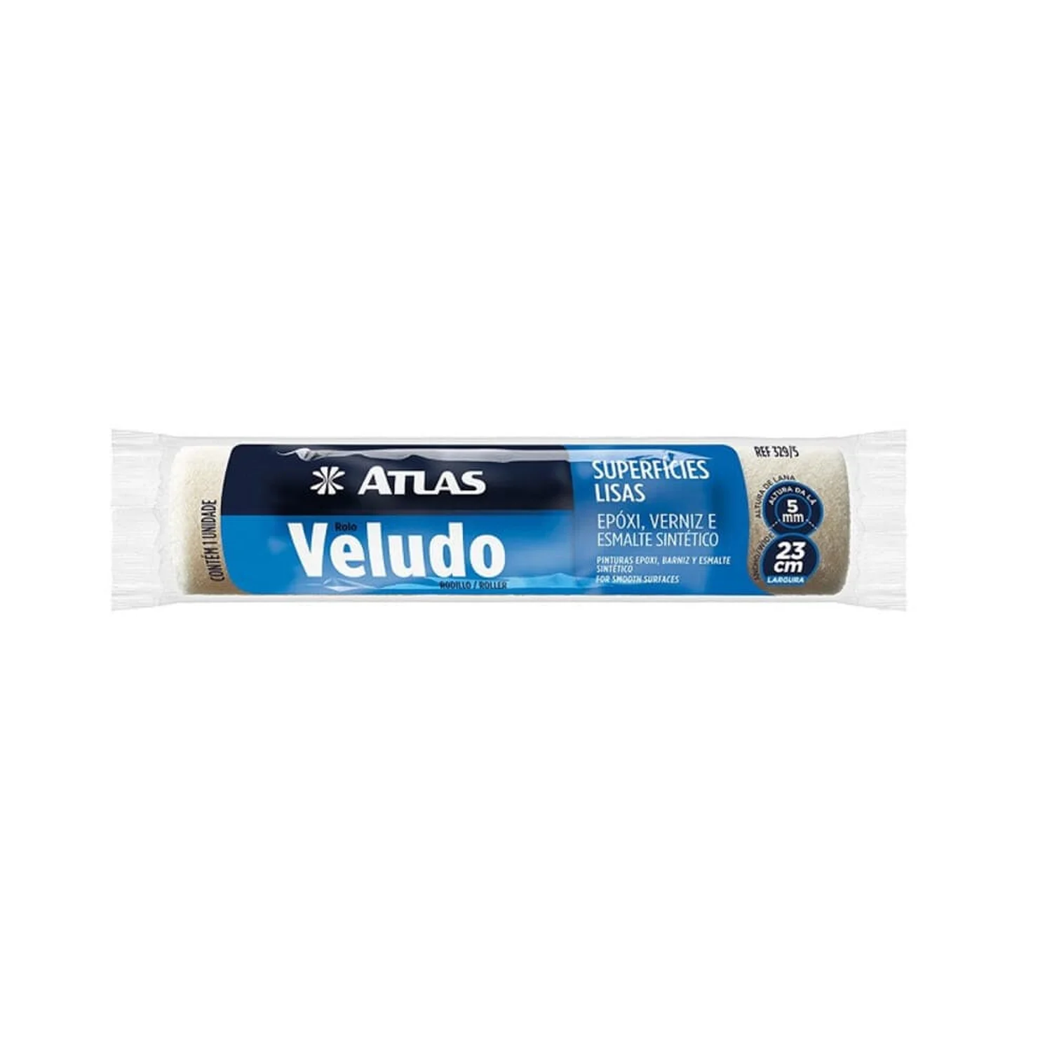 Rolo De Lã Veludo P/Epóxi 23Cm - Ref.329/5 Atlas
