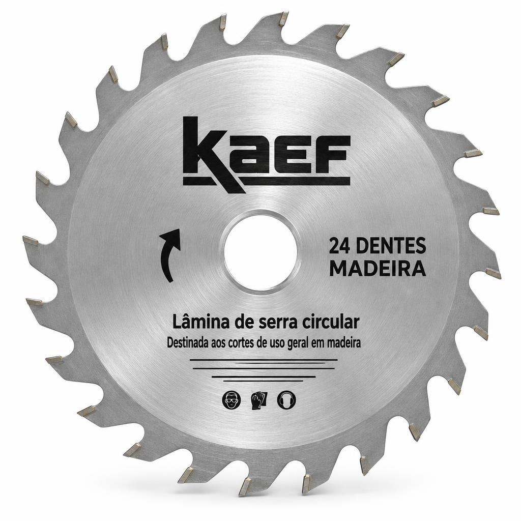 Disco serra circular widea 24 dentes p/ madeira 185 mm Kaef