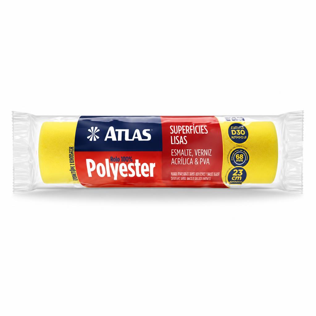 Rolo de espuma Polyester amarela 23 cm Atlas