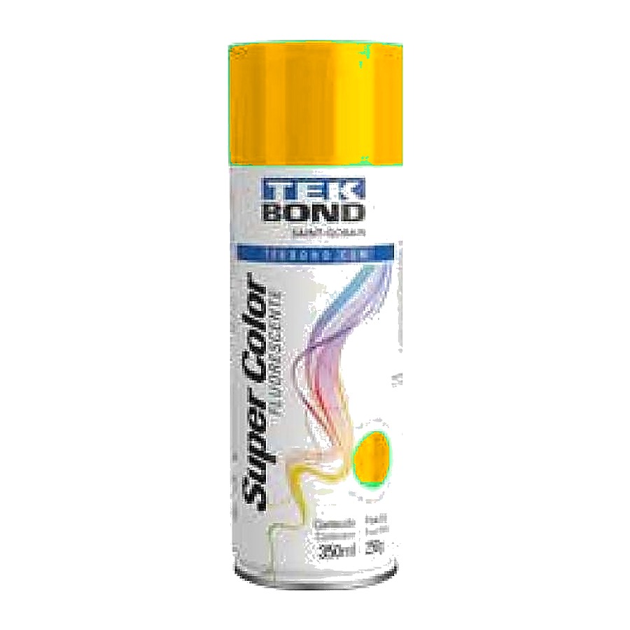 Tinta spray Super Color fluorescente laranja 350 ml Tekbond