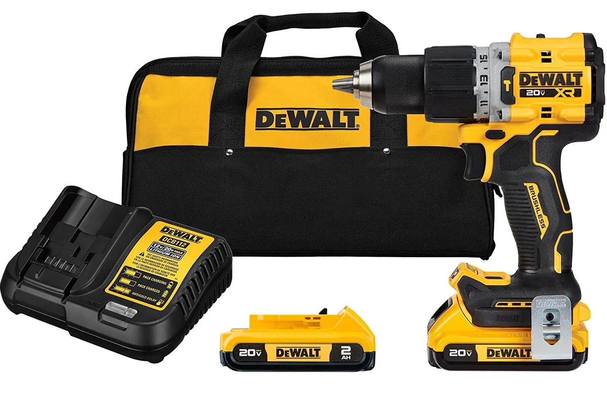 Parafusadeira Furadeira de Impacto Brushless 1/2 Pol. 20V com 2 Baterias Carregador Bivolt e Maleta DEWALT-DCD796D2