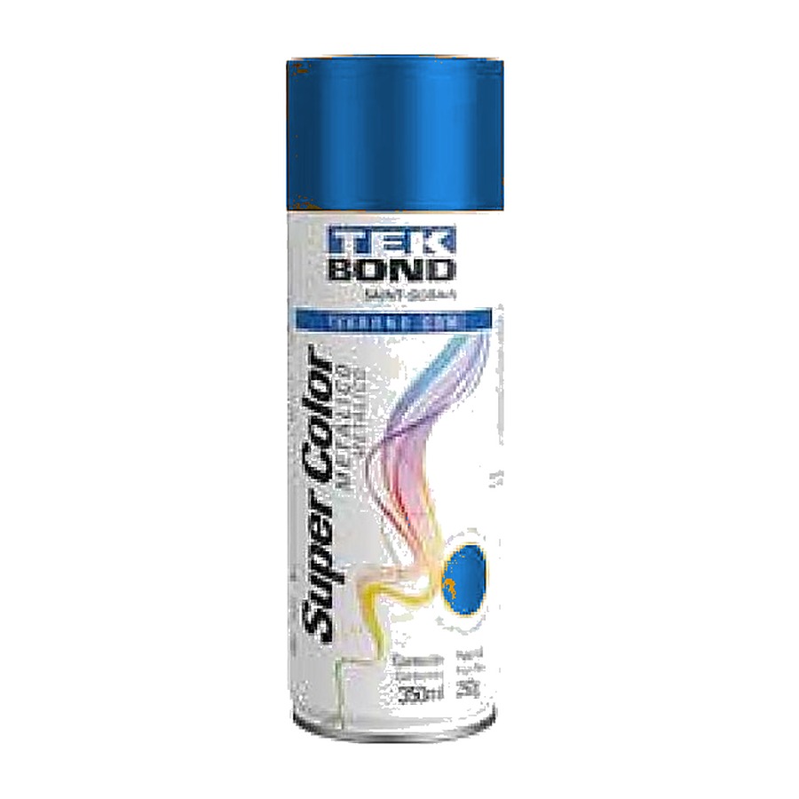 Tinta spray Super Color metálico azul 350 ml Tekbond