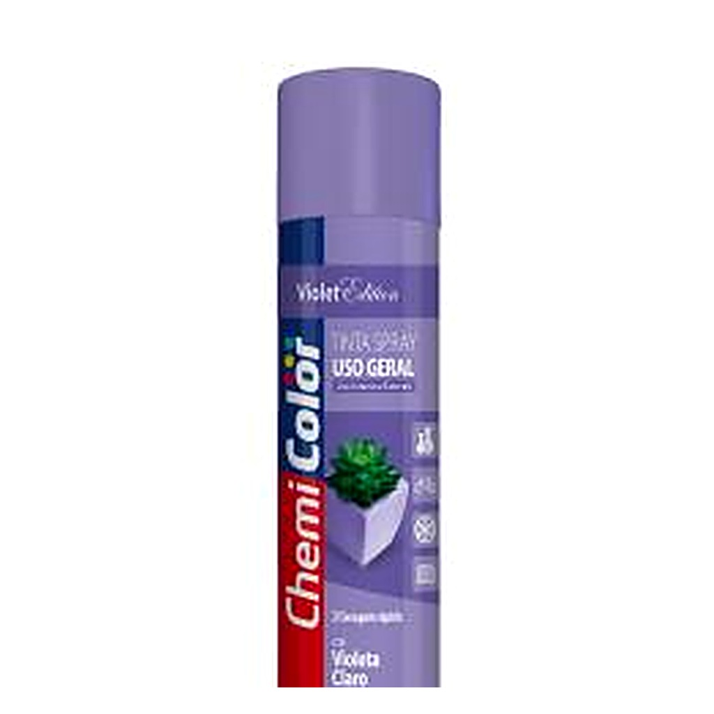 Tinta spray uso geral violeta claro 400 ml Chemicolor