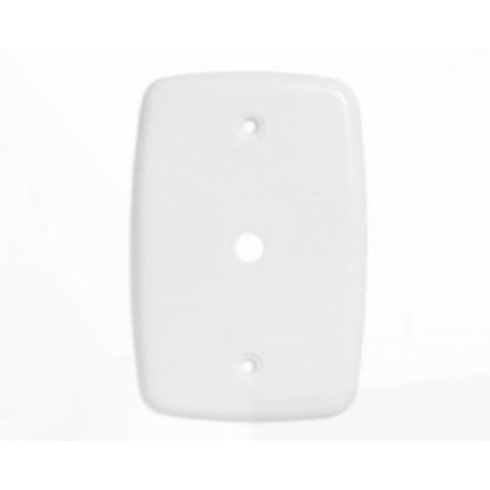 Placa c/ furo Ideale 4x2 branca Pluzie