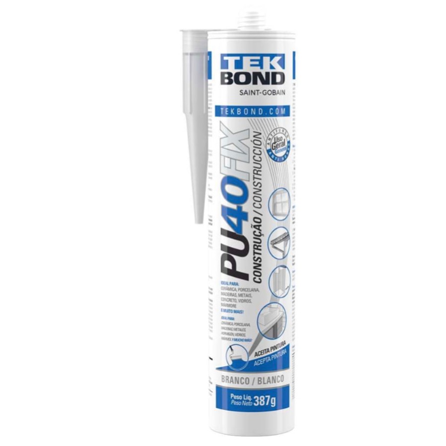 Selante PU 40 Fix branco 387 g Tekbond