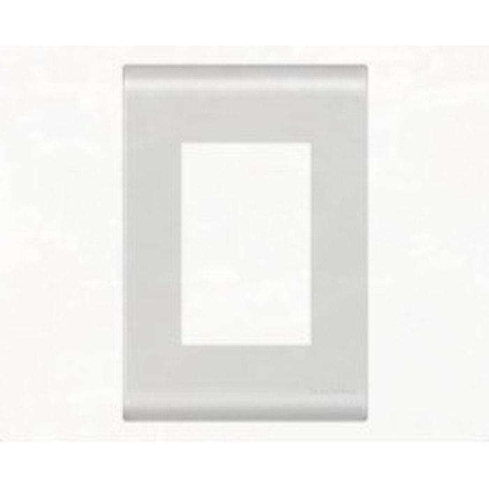 Placa c/ suporte p/ 3 módulos Liz branca Tramontina