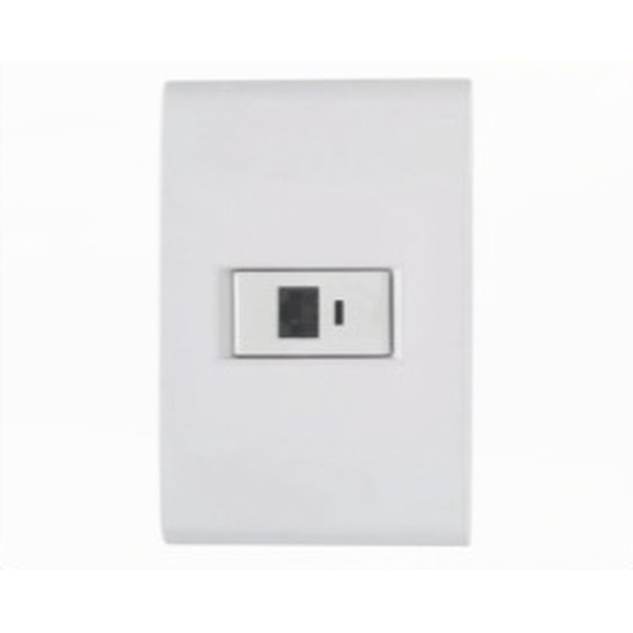 Tomada p/ rede RJ45 Cat6 Liz modular c/ placa branca Tramontina