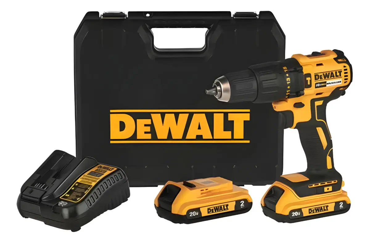 Parafusadeira E Furadeira De Impacto 13mm 20v Dewalt Dcd7781d2 Com 2 Baterias, Carregador E Maleta Amarelo bivolt