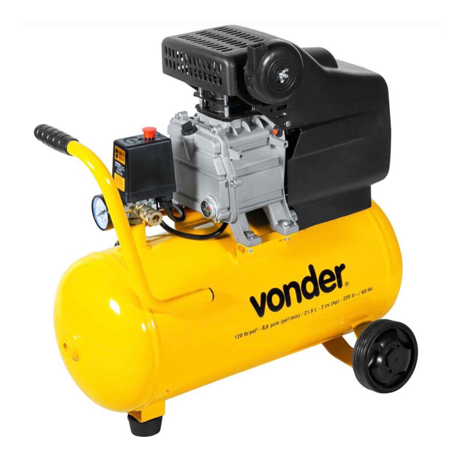 Motocompressor de ar 8,0 pcm 21,6 litros 220 V MCV 216 Vonder