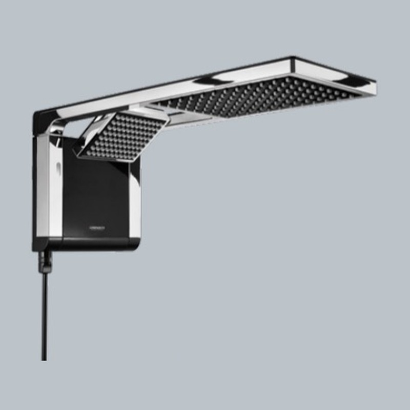 Chuveiro Acqua Duo Flex Lorenzetti Preto com Cromado
