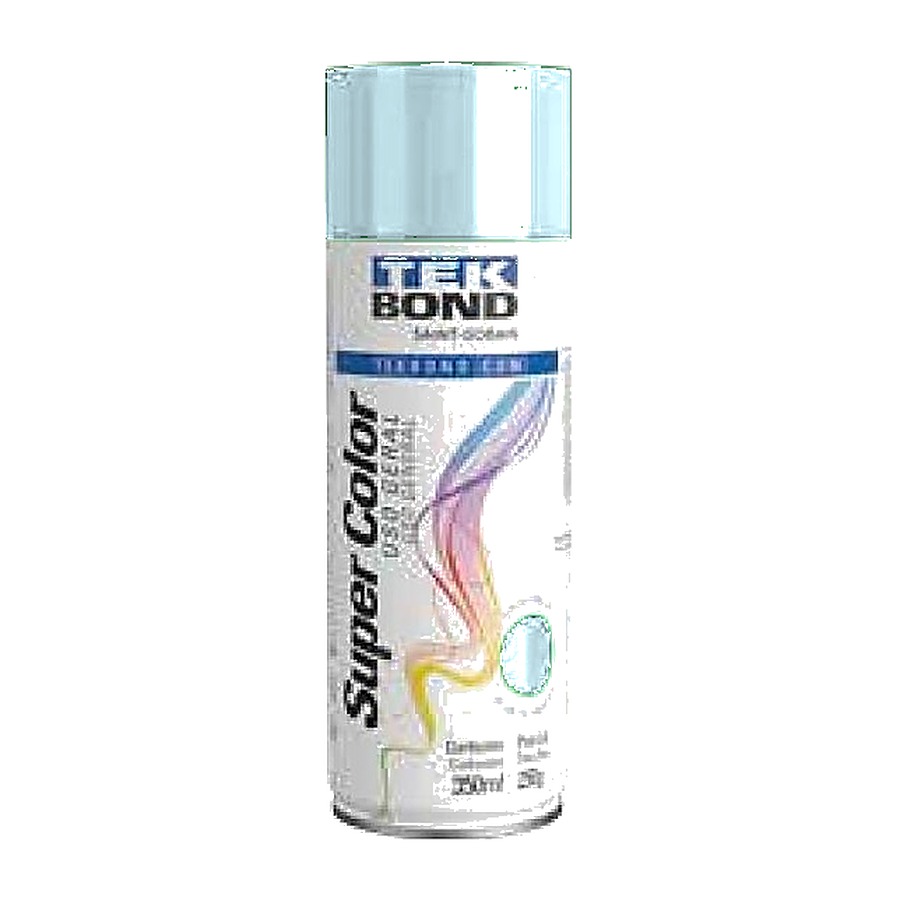 Tinta spray Super Color uso geral azul-claro 350 ml Tekbond