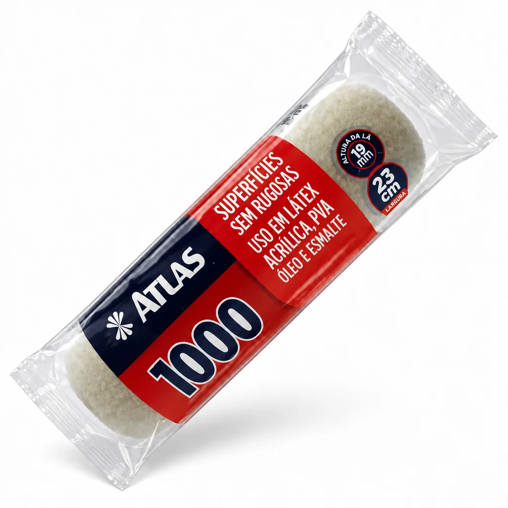 Rolo pele de carneiro 1000 23 cm lã 19 mm Atlas