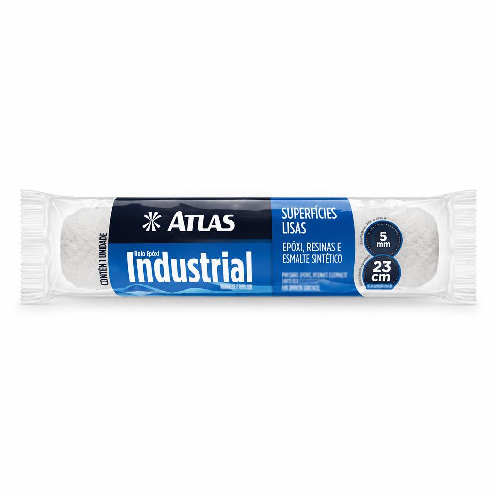 Rolo Epóxi Industrial 23 cm lã 5 mm Atlas