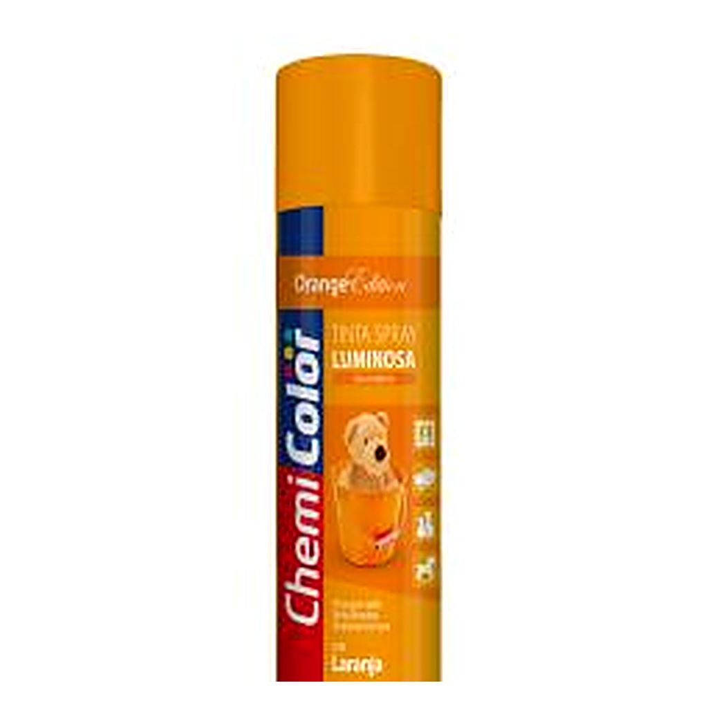 Tinta spray luminosa laranja 400 ml Chemicolor