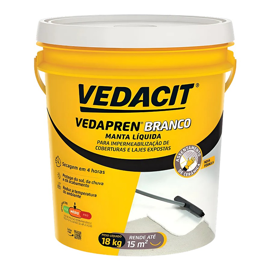 Vedapren Branco manta líquida 18 L Vedacit