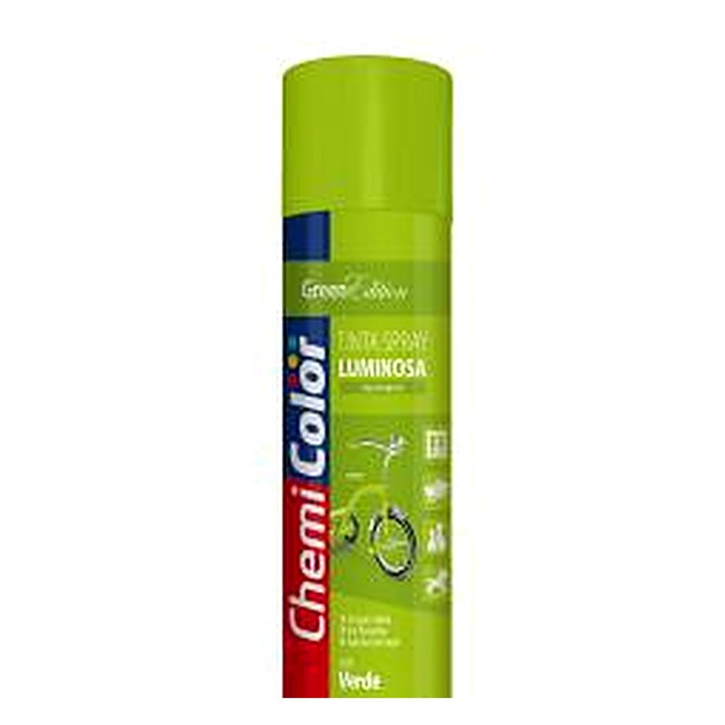 Tinta spray luminosa verde 400 ml Chemicolor