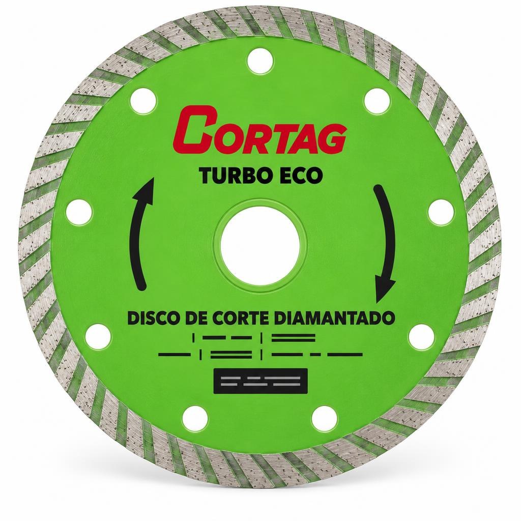 Disco de corte diamantado turbo Eco 110 mm Cortag