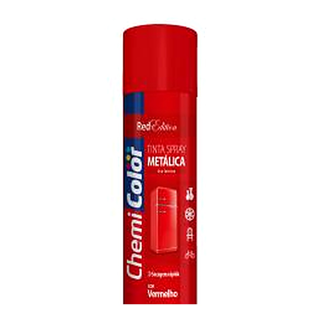 Tinta spray metálica vermelho 400 ml Chemicolor
