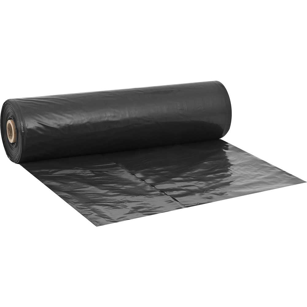 Lona plástica preta, 4 m x 50 m, 7,5 kg, LONAX