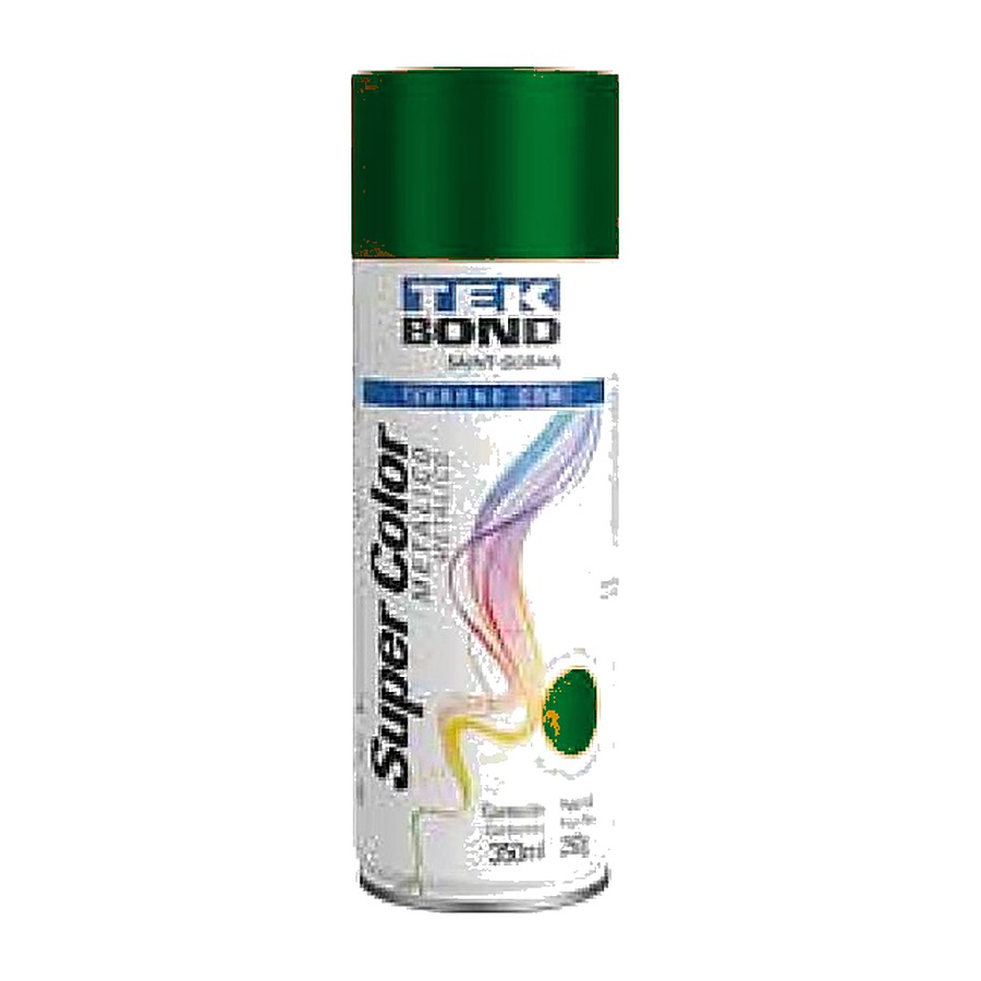 Tinta spray Super Color metálico verde 350 ml Tekbond