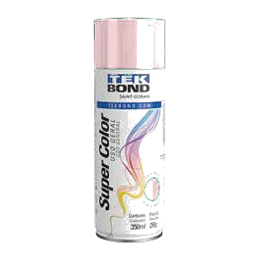 Tinta spray Super Color uso geral rosa 350 ml Tekbond