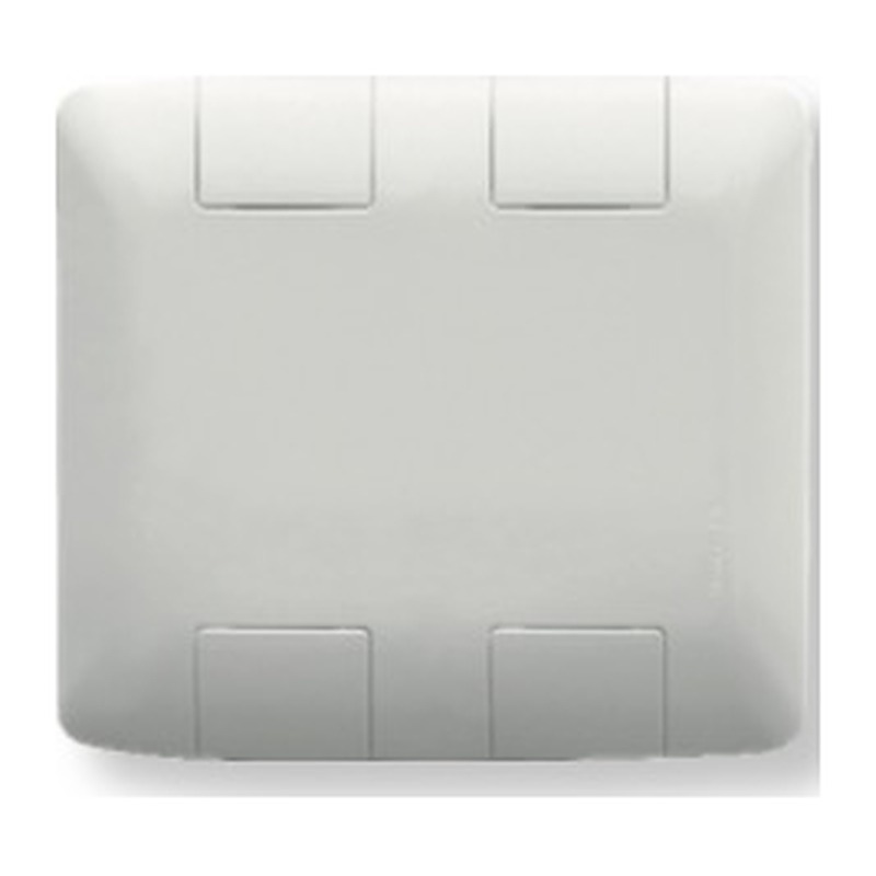Placa 4x4 + suporte cega Aria branca Tramontina