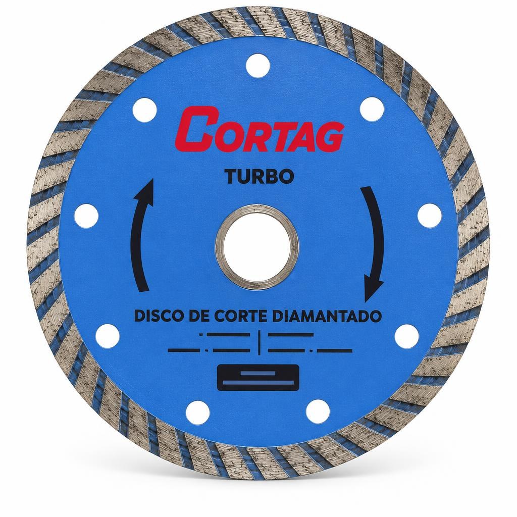 Disco de corte diamantado turbo 110 mm Cortag