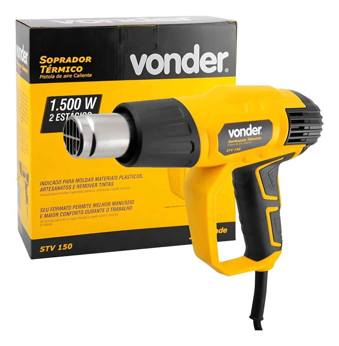 Soprador Térmico Vonder Stv150 110v Ou 220v Com 4 Bicos