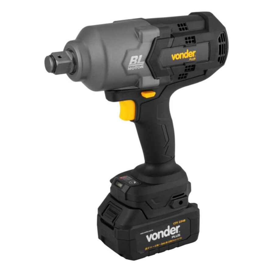 Chave de impacto a bateria 20 V, encaixe 3/4", CIV 234B Vonder Plus