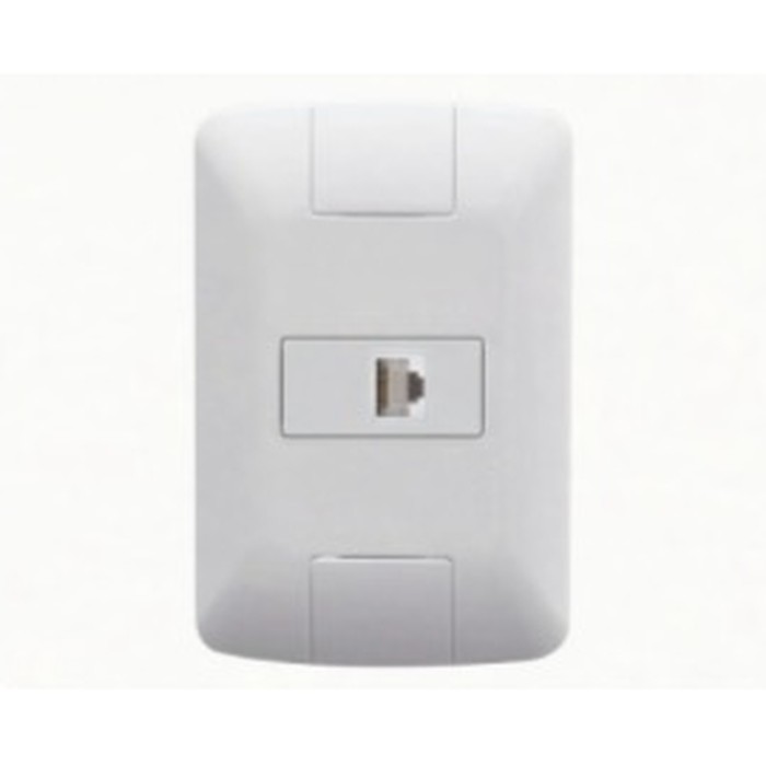 Tomada p/ rede RJ45 Cat6 Aria c/ placa branca Tramontina