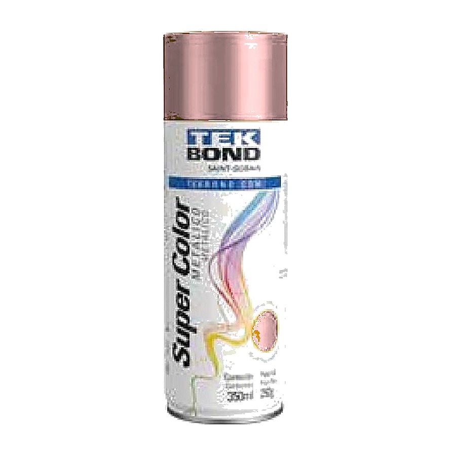 Tinta spray Super Color metálico rosa millennial 350 ml Tekbond