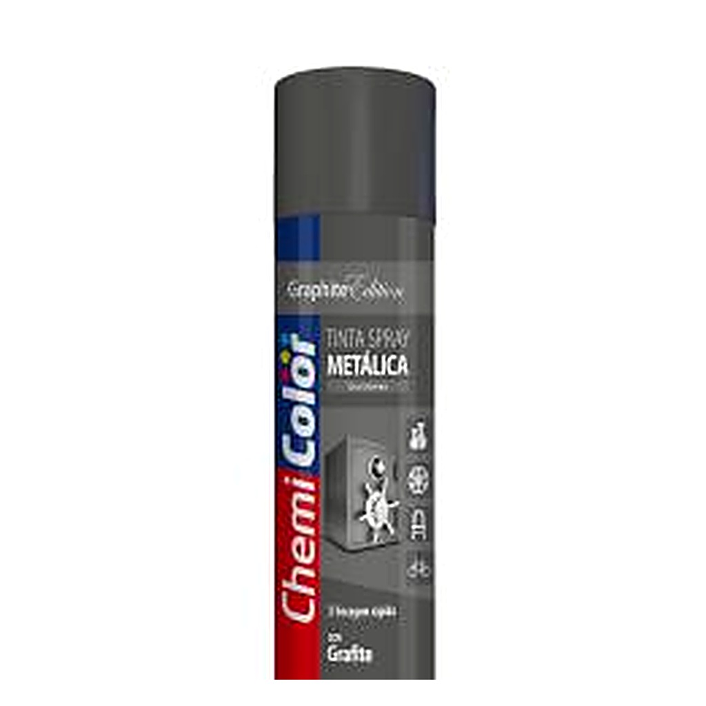 Tinta spray metálica grafite 400 ml Chemicolor