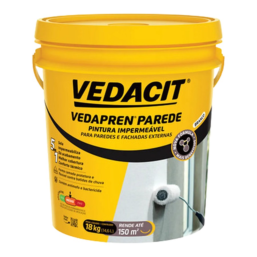 Vedapren Parede pintura impermeável 18 L Vedacit