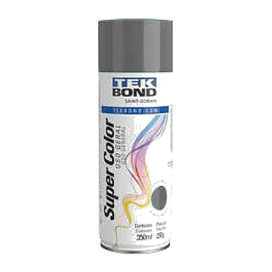Tinta spray Super Color uso geral grafite 350 ml Tekbond