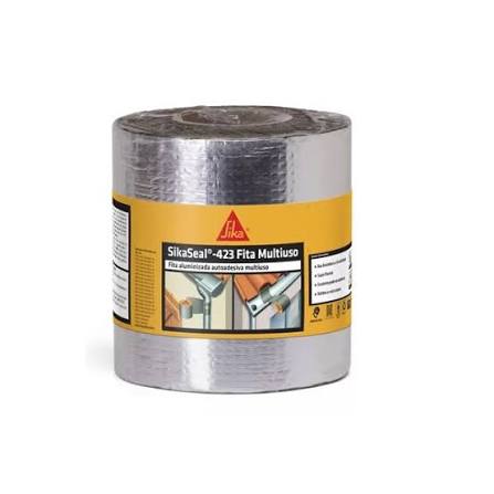 Manta asfáltica aluminizada SikaSeal-423 Fita Multiuso 45 cm x 10 m Sika