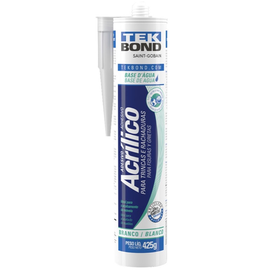 Veda trinca acrílico branco 425 g Tekbond