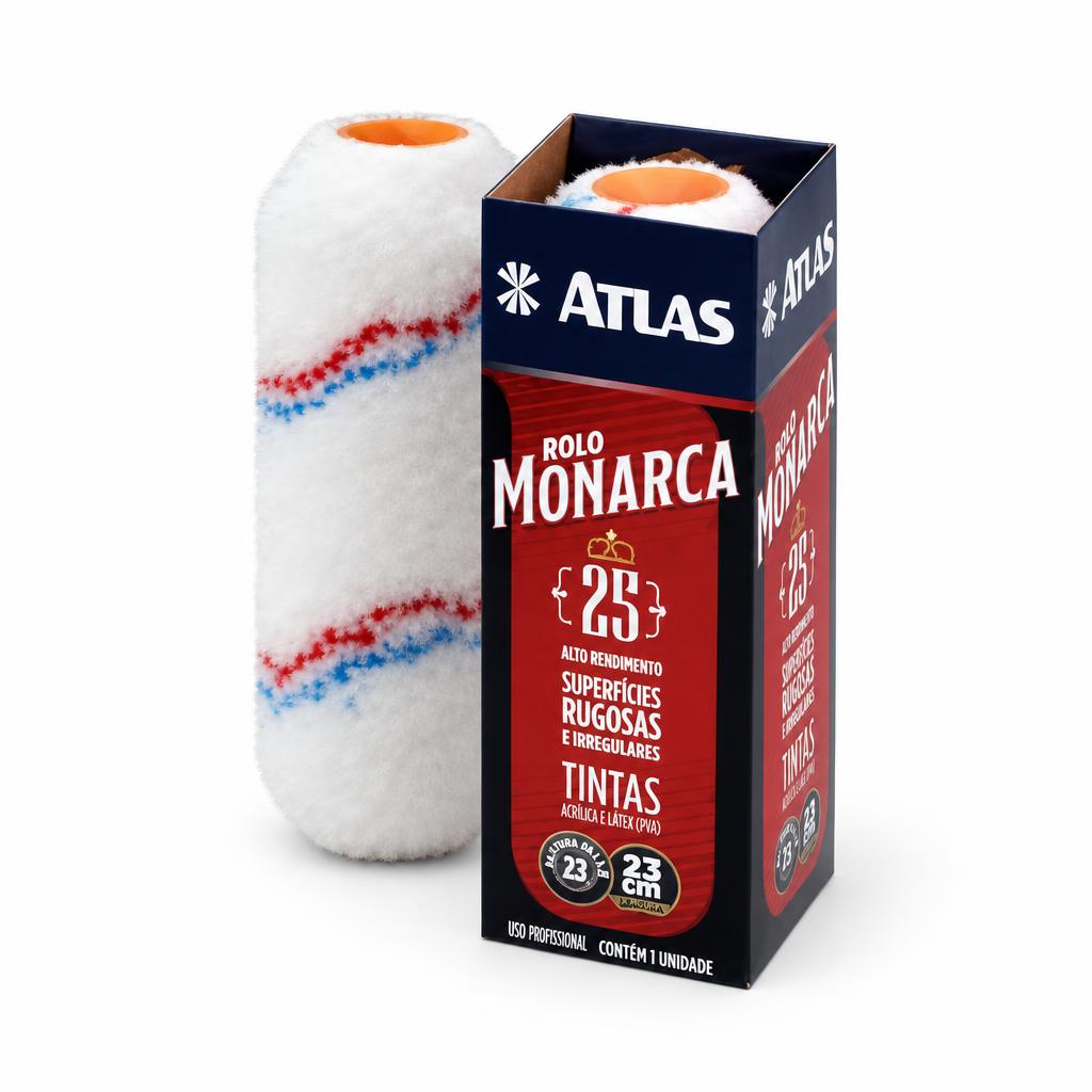 Rolo Monarca 23 cm lã 25 mm Atlas