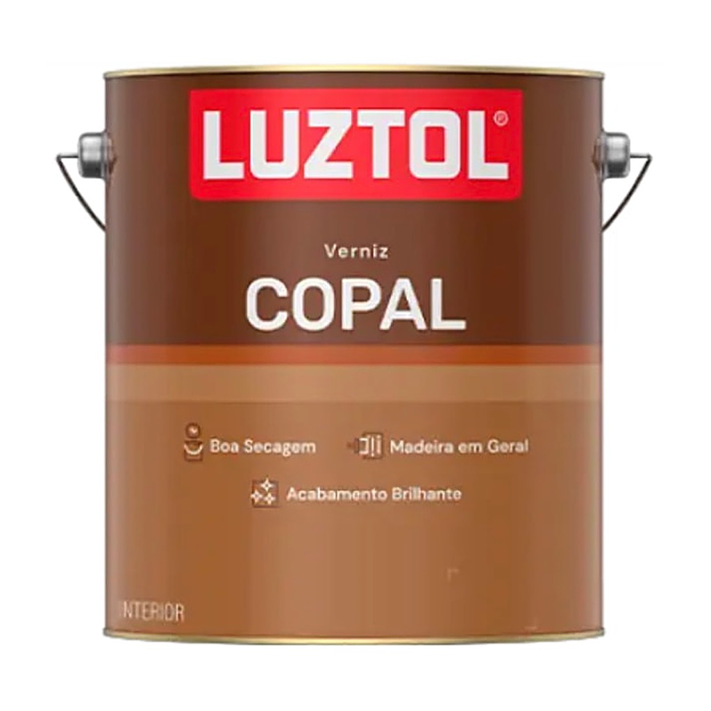 Verniz Copal brilhante mogno galão 3,6 L Luztol